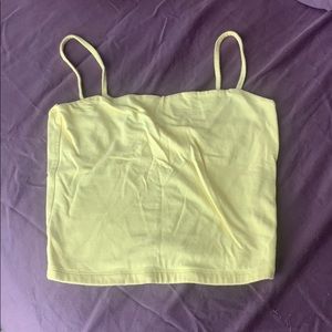 Yellow crop top (x small)